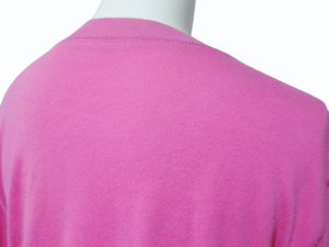 Lucien Pellat-Finet ルシアンペラフィネ 長袖Tシャツ カットソー サイズM ピンク シルバー コットン スカル プリント 美品 中古 4b006337