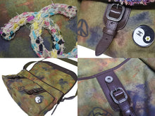 Load image into Gallery viewer, 極美品 CHANEL シャネル エンブロイダリー メッセンジャーバッグ 21番台 A92790 グラフィティ カーキ ココマーク 中古 4b006339