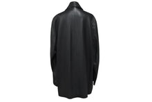 画像をギャラリービューアに読み込む, HERMES エルメス レザーコート ブラック フランス製 牛革レザー レーヨン サイズ52 美品 中古 4b006342