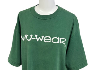VINTAGE ヴィンテージ 90's WU-WEAR ウーウェア 半袖Ｔシャツ グリーン サイズL ウータンクラン 美品 中古 4b006345