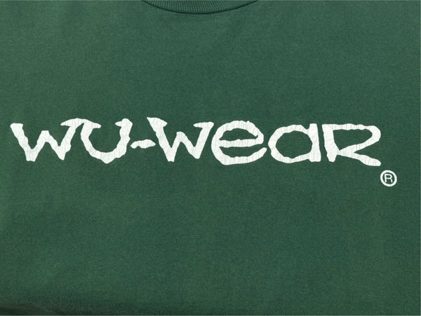 VINTAGE ヴィンテージ 90's WU-WEAR ウーウェア 半袖Ｔシャツ グリーン サイズL ウータンクラン 美品 中古 4b006345