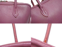 Load image into Gallery viewer, Lucien Pellat-Finet ルシアンペラフィネ ハンドバッグ ミニボストンバッグ スカル ピンク レザー 美品 中古 4b006351