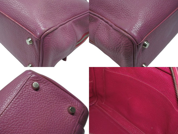 Lucien Pellat-Finet ルシアンペラフィネ ハンドバッグ ミニボストンバッグ スカル ピンク レザー 美品 中古 4b006351