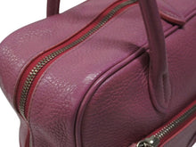 Load image into Gallery viewer, Lucien Pellat-Finet ルシアンペラフィネ ハンドバッグ ミニボストンバッグ スカル ピンク レザー 美品 中古 4b006351