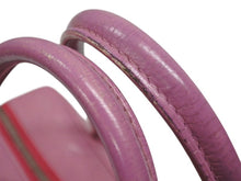 Load image into Gallery viewer, Lucien Pellat-Finet ルシアンペラフィネ ハンドバッグ ミニボストンバッグ スカル ピンク レザー 美品 中古 4b006351