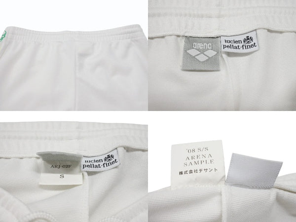 極美品 Lucien Pellat-Finet ルシアンペラフィネ×arena ホワイト パンツ ARJ02F ポリエステル S 中古 4b006353
