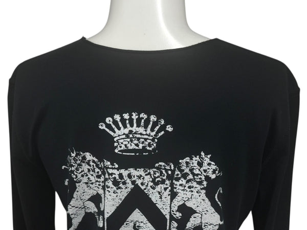 lucien pellat finet ルシアンペラフィネ 長袖Tシャツ ロングスリーブTシャツ ブラック ホワイト サイズS 美品 中古 4b006354