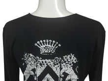 Load image into Gallery viewer, lucien pellat finet ルシアンペラフィネ 長袖Tシャツ ロングスリーブTシャツ ブラック ホワイト サイズS 美品 中古 4b006354