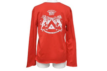 Load image into Gallery viewer, 極美品 lucien pellat finet ルシアンペラフィネ 長袖Tシャツ ロングスリーブTシャツ レッド ホワイト サイズM 中古 4b006355