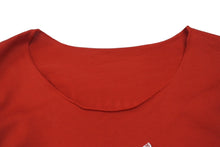 Load image into Gallery viewer, 極美品 lucien pellat finet ルシアンペラフィネ 長袖Tシャツ ロングスリーブTシャツ レッド ホワイト サイズM 中古 4b006355