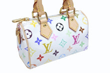 画像をギャラリービューアに読み込む, 新品未使用 LOUIS VUITTON ルイヴィトン ナノ スピーディ ハンドバッグ M13391 モノグラム マルチカラー ホワイト 村上隆 中古 4b006356