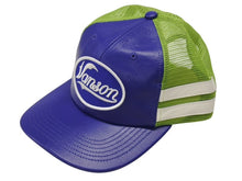 画像をギャラリービューアに読み込む, 新品未使用 Supreme シュプリーム × Vanson ヴァンソン レザーキャップ ブルー グリーン ONE SIZE 58cm H79FW25 中古 4b006372