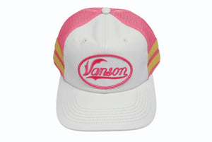 新品未使用 Supreme シュプリーム × Vanson ヴァンソン レザーキャップ ピンク ホワイト ONE SIZE 58cm H79FW25 中古 4b006374