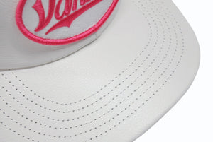 新品未使用 Supreme シュプリーム × Vanson ヴァンソン レザーキャップ ピンク ホワイト ONE SIZE 58cm H79FW25 中古 4b006375