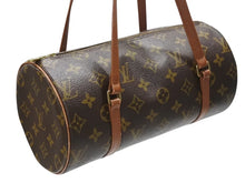 Load image into Gallery viewer, LOUIS VUITTON ルイヴィトン パピヨン30 ハンドバッグ モノグラム M51366 筒型 モノグラムキャンバス ブラウン 美品 中古 4b006387