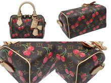 Load image into Gallery viewer, 新品未使用 LOUIS VUITTON ルイヴィトン LV TM スピーディー バンドリエール20 チェリーブロッサム ハンドバッグ M13094 中古 4b006388