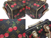 Load image into Gallery viewer, 新品未使用 LOUIS VUITTON ルイヴィトン LV TM スピーディー バンドリエール20 チェリーブロッサム ハンドバッグ M13094 中古 4b006388