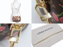 Load image into Gallery viewer, 新品未使用 LOUIS VUITTON ルイヴィトン LV TM スピーディー バンドリエール20 チェリーブロッサム ハンドバッグ M13094 中古 4b006388
