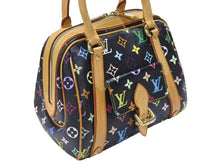 Load image into Gallery viewer, 極美品 LOUIS VUITTON ルイヴィトン モノグラムマルチカラー プリシラ M40097 ハンドバッグ ノワール ブラック ゴールド金具 中古 4b006395