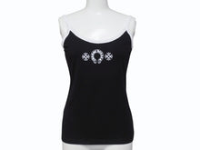 画像をギャラリービューアに読み込む, 新品未使用 CHROME HEARTS クロムハーツ HORSESHOE ホースシュー CHプラス キャミソール ブラック ホワイト サイズM 中古 4b006404