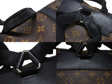 画像をギャラリービューアに読み込む, LOUIS VUITTON ルイヴィトン クリストファー MM リュック バックパック M43735 モノグラムマカサー ブラウン ブラック 美品 中古 4b006405