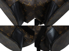 画像をギャラリービューアに読み込む, LOUIS VUITTON ルイヴィトン クリストファー MM リュック バックパック M43735 モノグラムマカサー ブラウン ブラック 美品 中古 4b006405