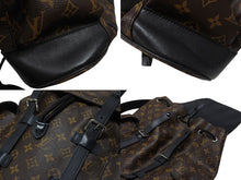 画像をギャラリービューアに読み込む, LOUIS VUITTON ルイヴィトン クリストファー MM リュック バックパック M43735 モノグラムマカサー ブラウン ブラック 美品 中古 4b006405