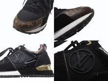 画像をギャラリービューアに読み込む, LOUIS VUITTON ルイヴィトン 1A3CVW ランアウェイ・ライン スニーカー モノグラム ブラック ブラウン サイズ35 美品 中古 4b006413