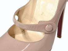 画像をギャラリービューアに読み込む, Christian Louboutin クリスチャンルブタン パンプス Mary Jane Patent Platforms ベージュ レッド 35.5 美品 中古 4b006417