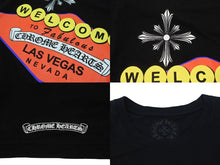 画像をギャラリービューアに読み込む, 極美品 CHROME HEARTS クロムハーツ ラスベガス限定 ロゴプリント半袖Ｔシャツ スクロールラベル ブラック コットン サイズXXL 中古 4b006419