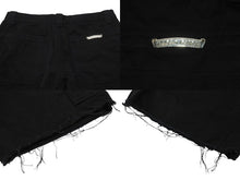 画像をギャラリービューアに読み込む, CHROME HEARTS クロムハーツ CARPENTER DOUBLE KNEE カーペンターダブルニーショーツ クロスボール ブラック サイズ33 美品 中古 4b006420