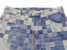 画像をギャラリービューアに読み込む, 極美品 LOUIS VUITTON ルイヴィトン 24SS ダミエデニムスケートデニム パンツ RM241 GCO HQD87W ブルー サイズ34 中古 4b006421