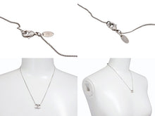 画像をギャラリービューアに読み込む, CHANEL シャネル ココマーク 両面ラインストーン ネックレス 重量約3.7g 10A刻印 全長約44cm シルバー メタル 美品 中古 4b006432