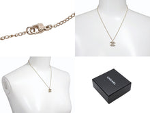 画像をギャラリービューアに読み込む, CHANEL シャネル ココマーク ロープ柄 ネックレス 重量約6.6g 05V刻印 全長約45cm ゴールド メタル 美品 中古 4b006438