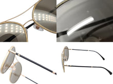 画像をギャラリービューアに読み込む, 極美品 CHANEL シャネル ティアドロップ サングラス 4228-Q c.125/5A サイズ56□17 140 ココマーク ゴールドフレーム 中古 4b006439