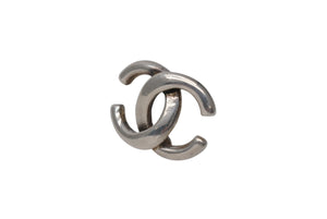 極美品 CHANEL シャネル Coco Mark ココマーク ピアス シルバーカラー 01P 刻印 1.7g アクセサリー 中古 4b006440