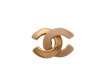 画像をギャラリービューアに読み込む, CHANEL シャネル ピアス アクセサリー ココマーク 両耳 マットゴールド 00T ゴールド アイボリー 4.2g 美品 中古 4b006445