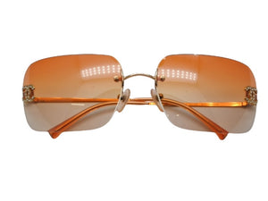 極美品 CHANEL シャネル リムレス サングラス ラインストーン 2000s