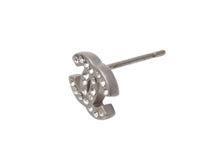 画像をギャラリービューアに読み込む, 極美品 CHANEL シャネル ココマーク ピアス 両耳 A11V刻印 フランス製 重量約1.5g メタル ラインストーン ゴールド金具 中古 4b006454