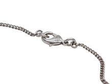 画像をギャラリービューアに読み込む, CHANEL シャネル ココマーク ラインストーン ネックレス 重量約5.0g F14V刻印 全長約46cm シルバー メタル 美品 中古 4b006457