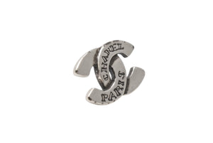 極美品 CHANEL シャネル Coco Mark ココマーク ピアス 99A 刻印 1.7g シルバー カラー アクセサリー 中古 4b006458
