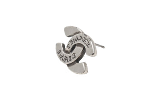 極美品 CHANEL シャネル Coco Mark ココマーク ピアス 99A 刻印 1.7g シルバー カラー アクセサリー 中古 4b006458