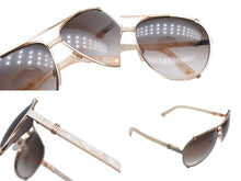 Load image into Gallery viewer, 極美品 Christian Dior クリスチャンディオール CHICAGO2 シカゴ2 ティアドロップ型 イタリア製 サングラス ゴールドカラー 中古 4b006461