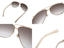 Load image into Gallery viewer, 極美品 Christian Dior クリスチャンディオール CHICAGO2 シカゴ2 ティアドロップ型 イタリア製 サングラス ゴールドカラー 中古 4b006461