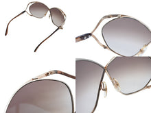 Load image into Gallery viewer, Christian Dior クリスチャンディオール ヴィンテージサングラス CDロゴ ゴールドブラウンカラー バタフライ型 2056 41 中古 4b006462