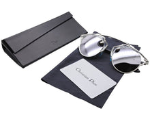 Load image into Gallery viewer, 極美品 DIOR ディオール サングラス SoReal APPDC シルバーブラックカラー RM601BTUWJ サイズ48□22 140 ミラーレンズ 中古 4b006470