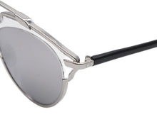 Load image into Gallery viewer, 極美品 DIOR ディオール サングラス SoReal APPDC シルバーブラックカラー RM601BTUWJ サイズ48□22 140 ミラーレンズ 中古 4b006470