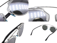 Load image into Gallery viewer, 極美品 DIOR ディオール サングラス SoReal APPDC シルバーブラックカラー RM601BTUWJ サイズ48□22 140 ミラーレンズ 中古 4b006470