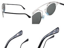 Load image into Gallery viewer, 極美品 DIOR ディオール サングラス SoReal APPDC シルバーブラックカラー RM601BTUWJ サイズ48□22 140 ミラーレンズ 中古 4b006470