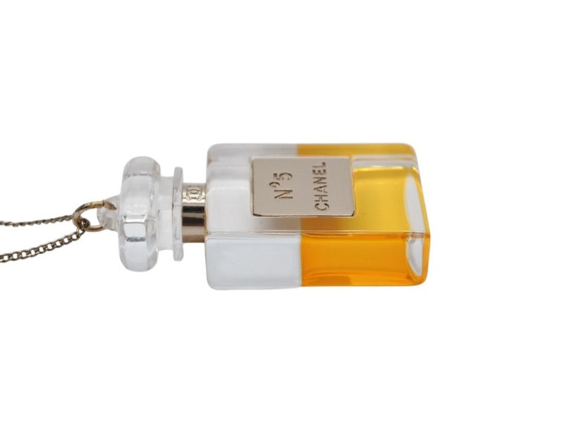 CHANEL Perfume-shaped necklace Weight approx. 14.2g BB11A stamp Total length approx. 46cm Gold Metal Good Condition Used 4b000394